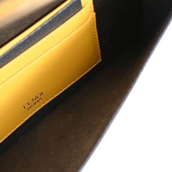 Fendi Baguette Mini Shoulder Bag in Yellow Leather - Picture 8 of 8